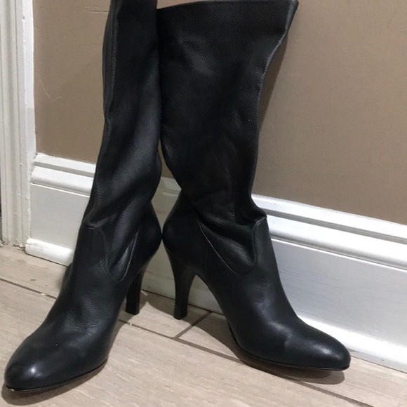 Arturo Chiang Black All Leather boots - Picture 1 of 3